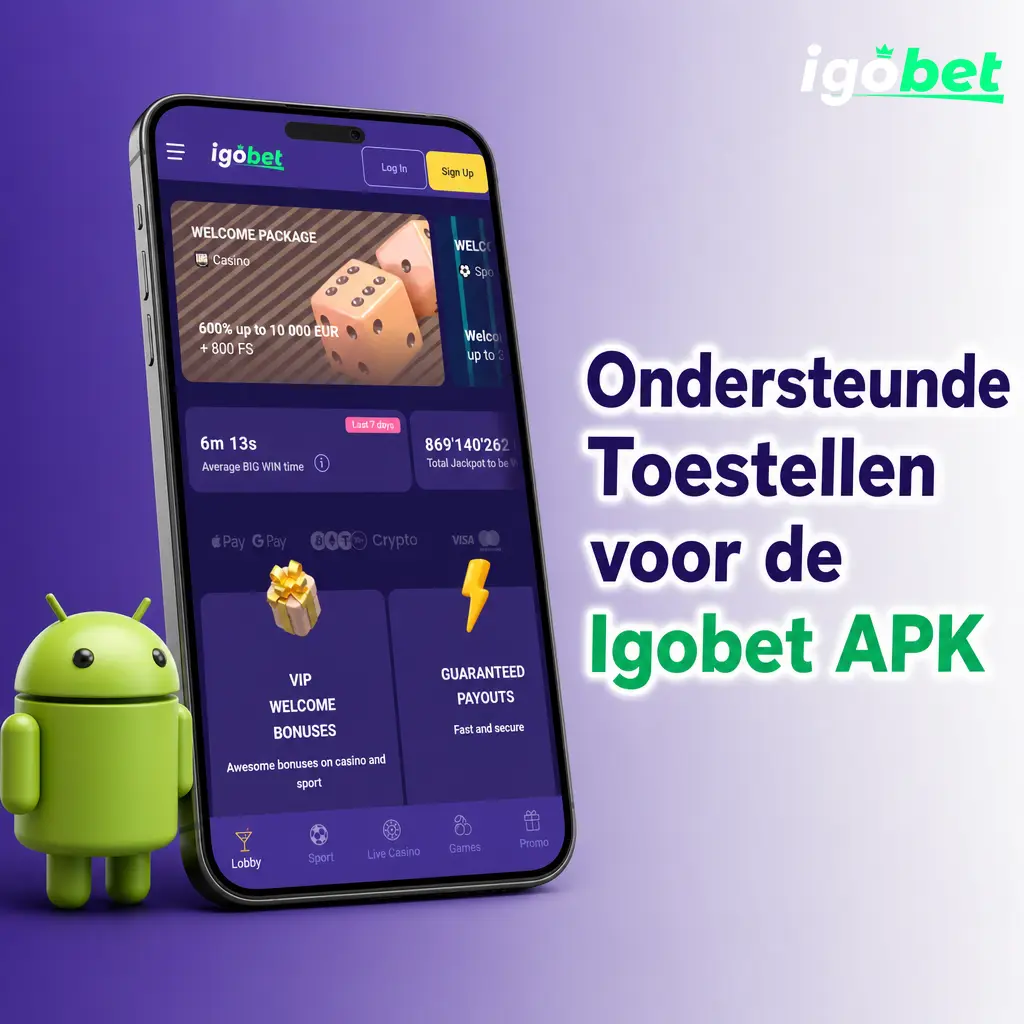 Ondersteunde Toestellen voor de Igobet APK