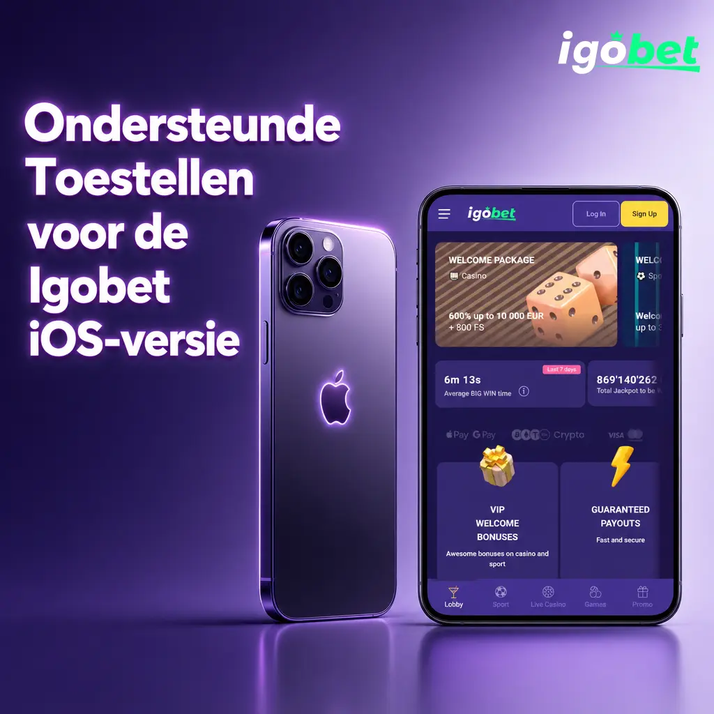 Ondersteunde Toestellen voor de Igobet iOS-versie