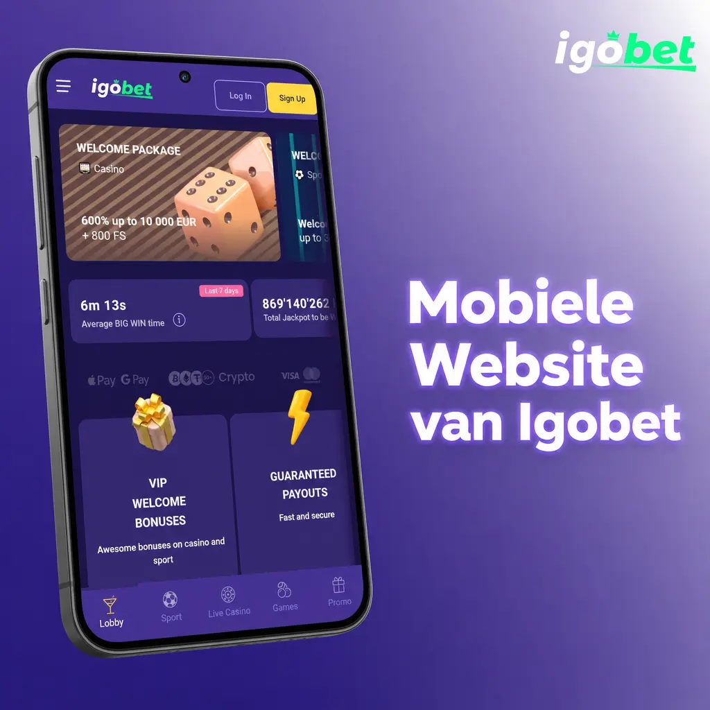 Mobiele Website van Igobet